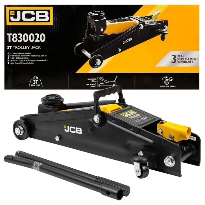Домкрат подкатной JCB гидравлический 3 т JCB-T830020(58061)