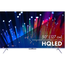 50" Телевизор HAIER Smart TV S3, QLED, 4K Ultra HD, серебристый, СМАРТ ТВ, Android[DH1VLQD02RU]