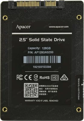 Накопитель SSD 128 Gb SATA 6Gb/s Apacer AS350 Panther AP128GAS350-1 2.5" 3D TLC