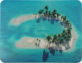 Коврик для мыши Buro BU-M10017 (S) рисунок/остров, PVC, 230х180х2мм