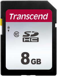 Карта памяти Transcend 8GB SDHC Class 10 UHS-I U1 R95, W45MB/s TS8GSDC300S