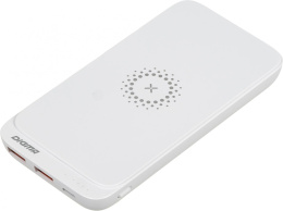Мобильный аккумулятор Digma DGPQ10E 10000mAh QC3.0/PD3.0 20W 3A 2xUSB-A/USB-C беспров.зар. белый DGPQ10E20PWT