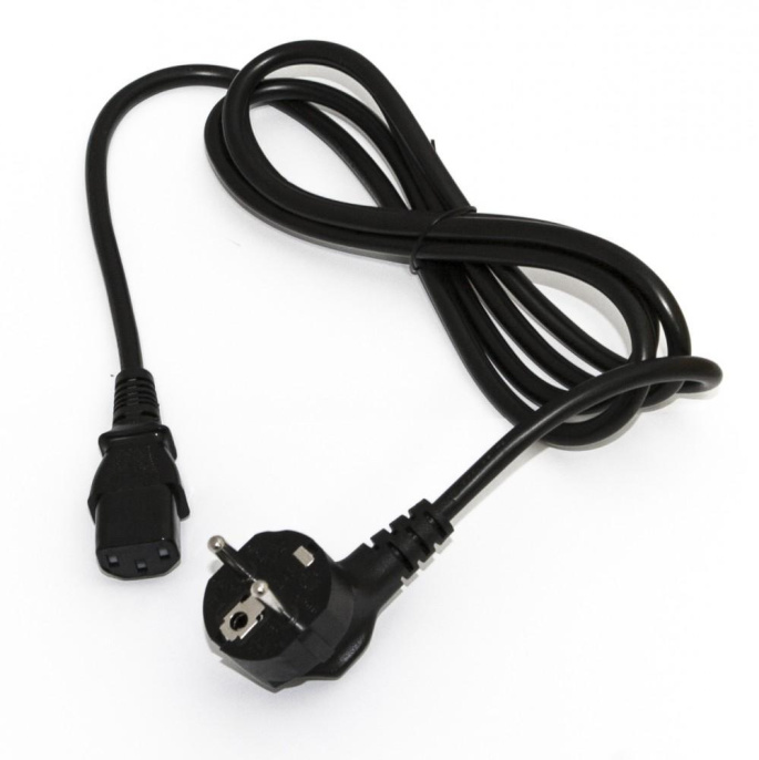 Шнур питания Hyperline PWC-IEC13-SHM-1.8-BK C13-Schuko проводник.:3x0.75мм2 1.8м 250В 10А упак.:1шт черный