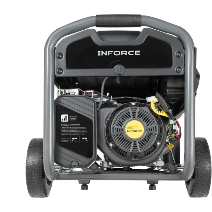 Бензиновый трехфазный генератор Inforce 8,5 кВт при 400/230В; эл.стартер; ATS; колёса и ручки GL 8500E-3D