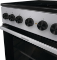 Электрическая плита Gorenje GEC5B20SG,  стеклокерамика,  инфракрасная,  без крышки,  серебристый