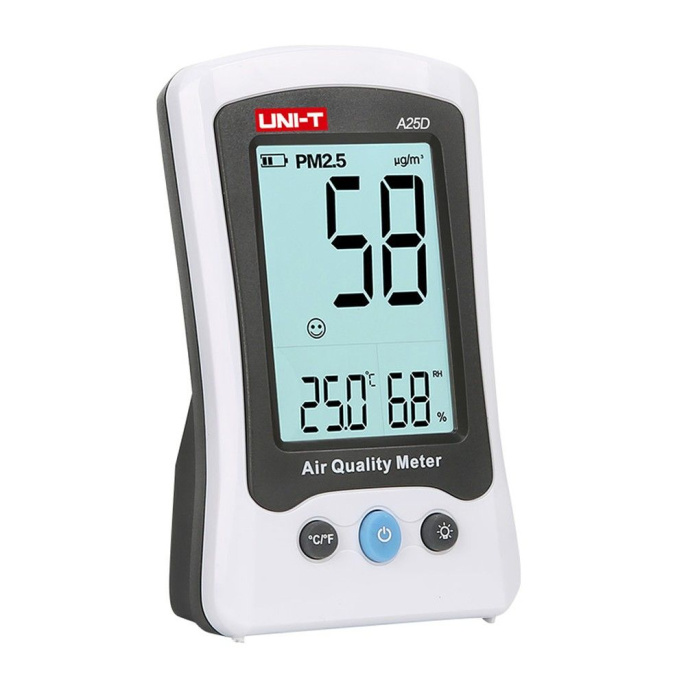 Измеритель качества воздуха UNI-T A25D , может использоваться в домах, офисах, отелях, школах, фабриках, больницах, ресторанах и других общественных местах, точность +-1C