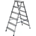 Алюминиевая двусторонняя стремянка СИБРТЕХ 6 ступеней 97926