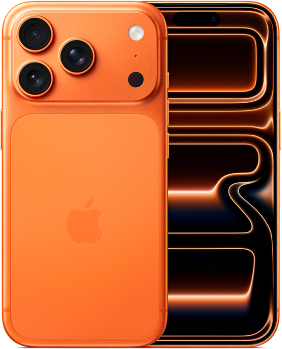 6.3" Смартфон Apple iPhone 17 Pro 256Gb,  A3523,  NFC,  OLED,  120Гц,  оранжевый