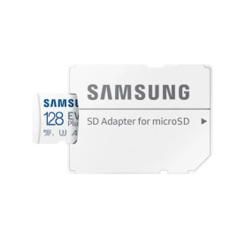 Micro SecureDigital 128GB Samsung Class 10 Evo Plus A2 V30 UHS-I R/W 90/160 MB/s + SD адаптер [MB-MC128SA/APC]
