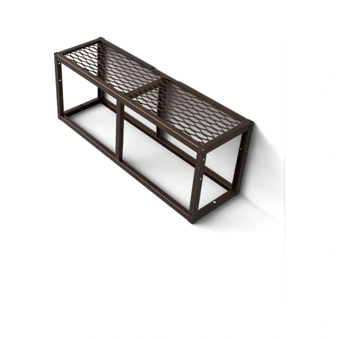 Крыльцо к дому АрсеналЪ вторая ступень Универсал с ПВЛ шоколад (уличная лестница, приступок) серия ARSENAL AVANT мод. . AR18W7138H9-06