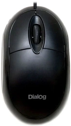 Мышь MOP-00BU Dialog Pointer Optical - 3 кнопки ролик прокрутки, USB