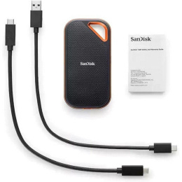 Твердотельный накопитель SSD SanDisk Extreme PRO 4TB Portable SSD - Read/Write Speeds up to 2000MB/s, USB 3.2 Gen 2x2 Forged Aluminum Enclosure, IP 65 resistance and 3-meter drop protection