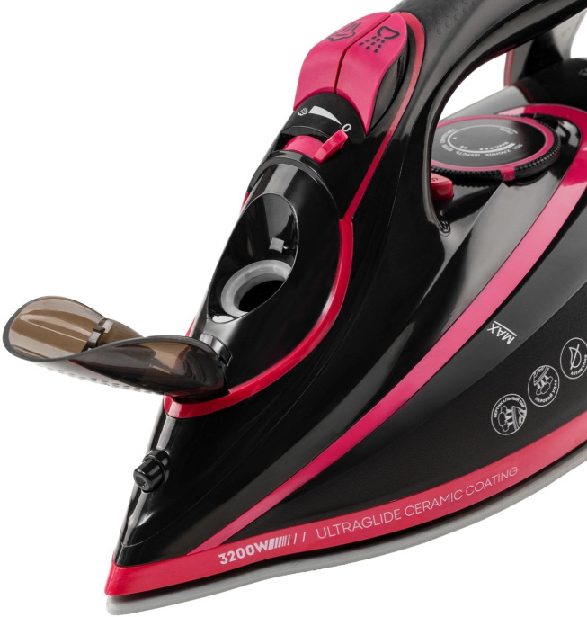 Утюг GALAXY LINE GL 6133, 3200Вт, черный/розовый [7060161330]