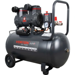 Компрессор VERTON air ac-50/260 230 В, 50 Гц, безмасляный, 260 л/м, 50 л, 8 б, 2 кВт, 2850об/мин, рапид/быстросъем 01.14019.13924