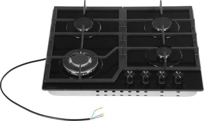 Газовая варочная поверхность Candy CHXG64CWB черный (TD0050738RU)