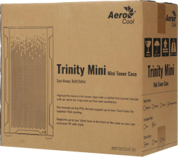 Корпус mATX Aerocool Trinity Mini-G-BK v2, Mini-Tower, без БП,  черный [accs-pv32033.11]