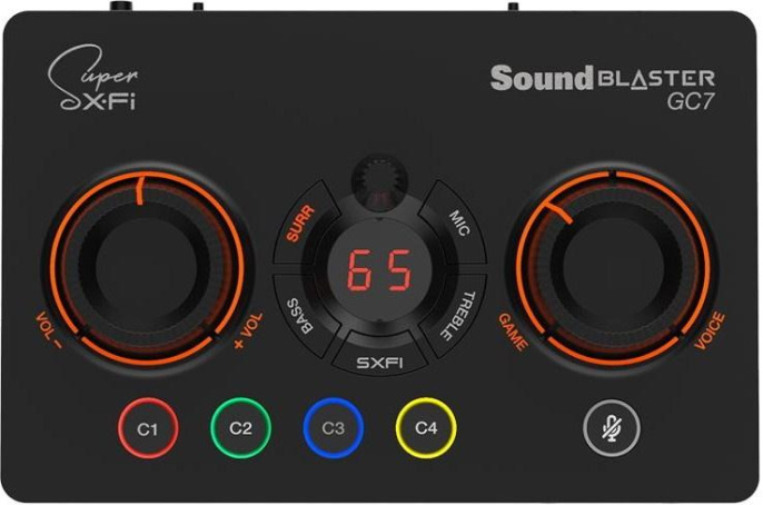 Звуковая карта USB Creative Sound BlasterX GC7,  7.1, Ret [70sb185000000]
