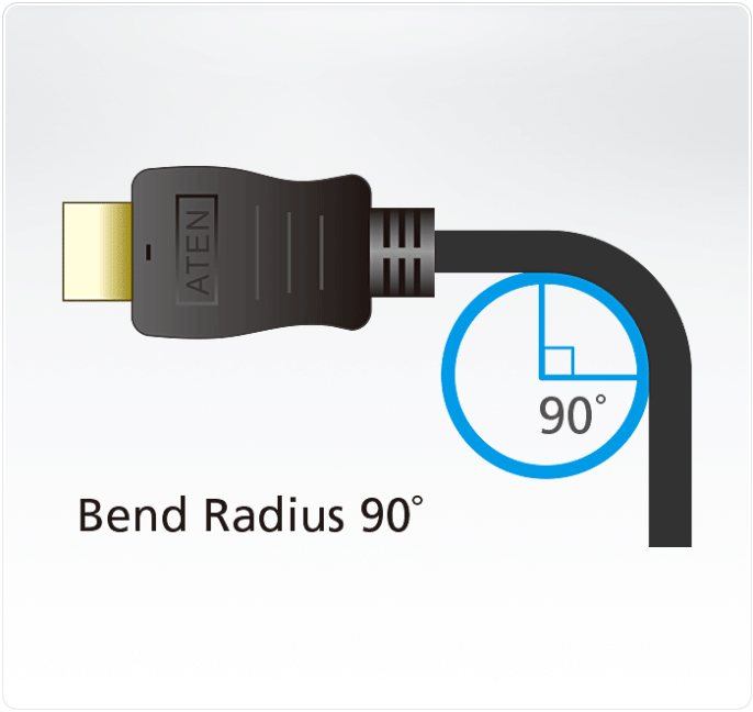 Шнур ATEN 2L-7DA6H, мониторный, HDMI, HDMI High Speed, Male-Male, опрессованный, 0.6 метр., черный