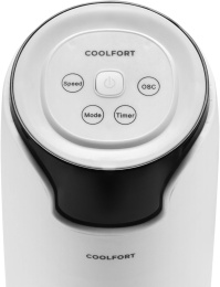 Вентилятор напольный Coolfort CF-2010 45Вт скоростей:3 ПДУ белый