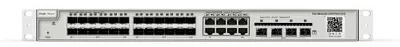 Коммутатор Reyee 24-Port SFP L2 Managed Switch, 24 SFP Slots, 8 Gigabit RJ45 Combo Ports, 4 *10G SFP+ Slots, 19-inch Rack-mountable Steel Case