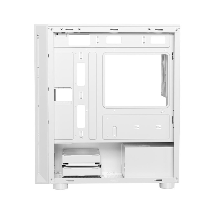 Корпус без блока питания Case PCCooler LM300 ARGB WH, Mini-Tower, TG, 1x120mm ARGB, 1xUSB-A 3.0 + 2xUSB-A 2.0, mATX, mITX White