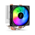 Кулер ExeGate Wizard EXX400V2-PWM.FRGB (Al+Cu, 4 тепл.трубки, LGA775/1150/1151/1155/1156/1200/1700/1851/AM2/AM2+/AM3/AM3+/AM4/AM5/FM1/FM2/754/939/940, TDP 140W, Fan 120mm, PWM, 800-1800RPM, Hydro bearing, 4pin, 11-24db, 510г, FRGB подсветка, с термопастой