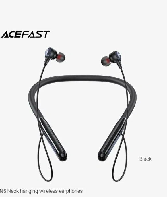 Беспроводные наушники ACEFAST N5 Neck Hanging Wireless Earphones - Black AF-N5-BK