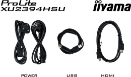 21.5" Монитор Iiyama ProLite XU2293HSU-B6,  1920x1080,  IPS,  100Гц,  1хHDMI,  1хDP,  черный