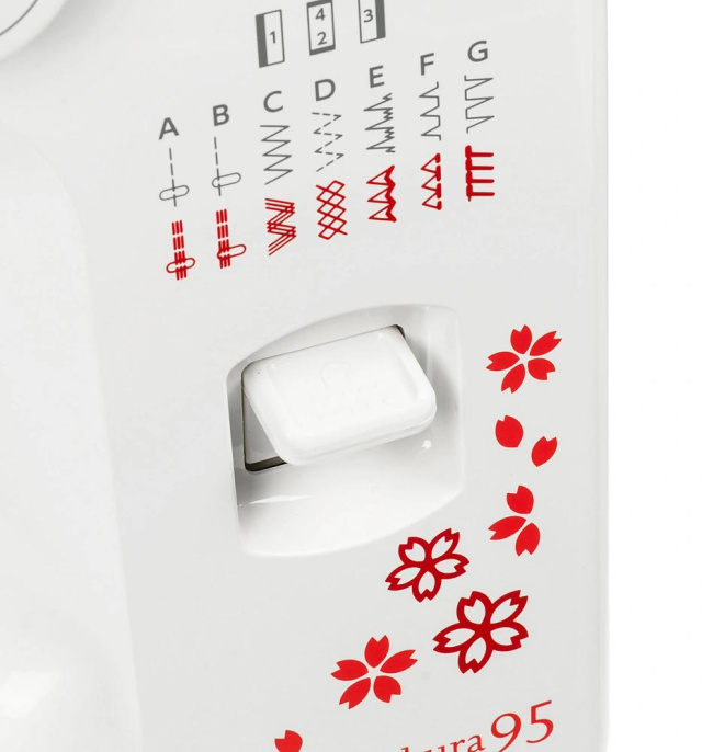 Швейная машина Janome Sakura 95 белый/цветы