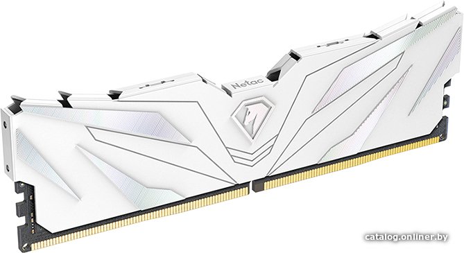Оперативная память 8Gb Netac Shadow II White NTSWD4P26SP-08W, DDR IV, PC-21300, 2666MHz