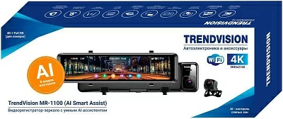 Видеорегистратор TrendVision TVMR1100 черный 2Mpix 2160x3840 2160p 150гр. GPS SA 223