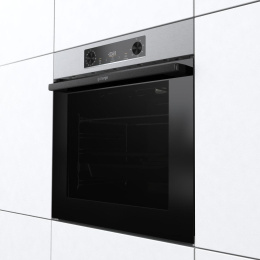 Духовой шкаф электрический Gorenje BOSB6737E06X, 77л, дверца с 2 стеклами, нержавеющая сталь/черный