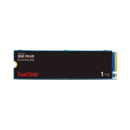 Твердотельный накопитель SanDisk SSD PLUS M.2 2280 NVMe 1Tb, 3200MBs/2500MBs TBW 100, SDSSDA3N-1T00-G26, 1 year