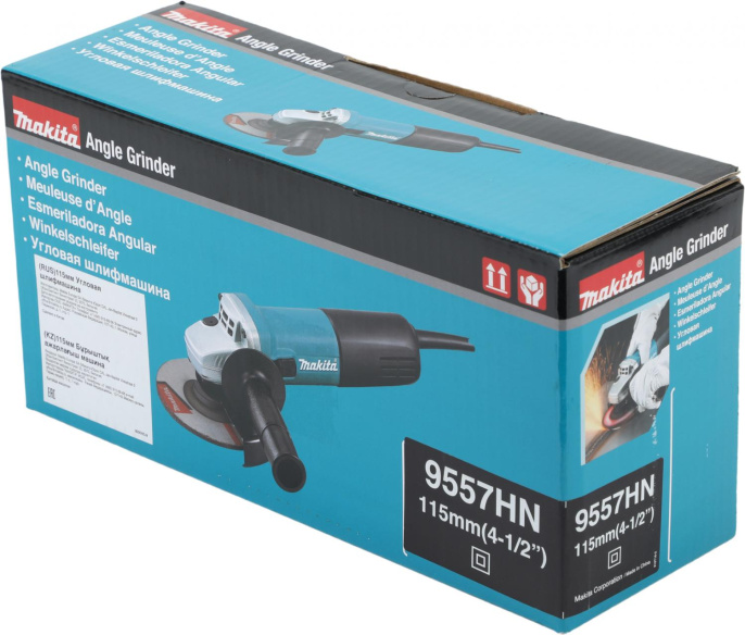 Одноручная углошлифмашина MAKITA 9557 HN в кор. 9557HN