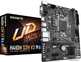 Материнская плата GigaByte H410M S2H V3 mATX, сокет Intel LGA1200, чипсет Intel H510, память 2xDDR4, слоты: 1xPCIe x16, 1xPCIe x1, 1xM.2