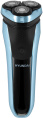Бритва роторная Hyundai H-SH8088 реж.эл.:3 питан.:аккум. голубой/черный
