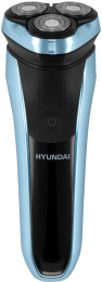 Бритва роторная Hyundai H-SH8088 реж.эл.:3 питан.:аккум. голубой/черный