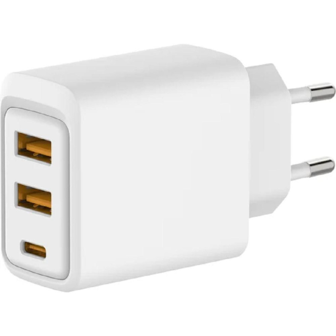 Rexant 18-2213 Сетевое зарядное устройство с двумя портами USB-A и одним портом USB-C, 10Вт