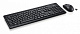 Клавиатура + мышь Fujitsu LX410 RU/US клав:черный мышь:черный USB беспроводная