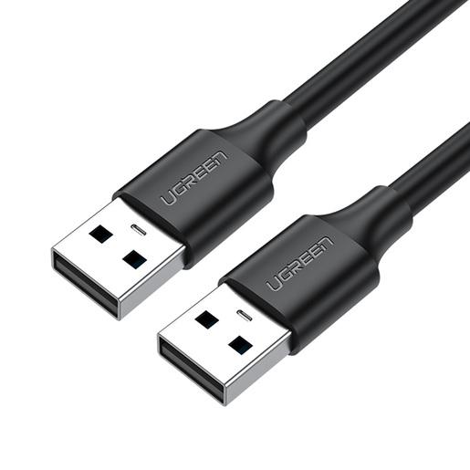 Кабель UGREEN US102-10309 USB-A 2.0 M to USB-A 2.0 M , скорость до 480 Мбит/с, 1m, Black