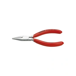 Плоскогубцы KNIPEX захватные прециз, плоские вогнутые узкие губки, 125 мм, хром, 1К ручки KN-3723125