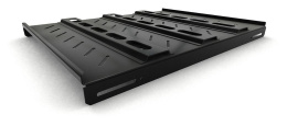 Полка стационарная Hyperline TSH3H-650-RAL9004 1U нагр.:100кг. 19" 650мм черный
