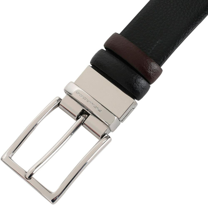 Ремень мужской Piquadro Modus, кожа натуральная, черный  / коричневый [cu4209mo/nm]