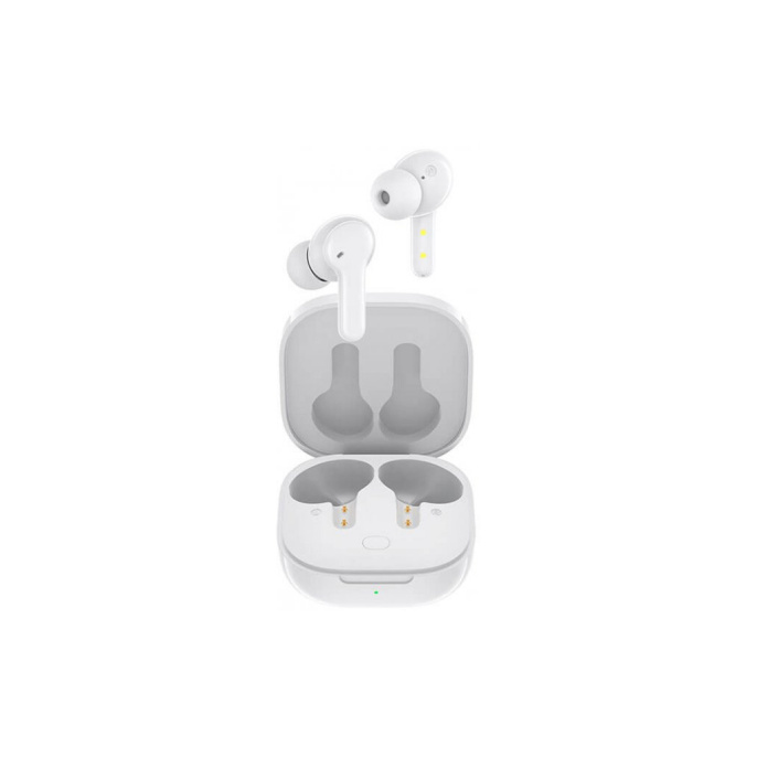 Беспроводные наушники QCY-T13 White Чипсет: Jieli AD6976D. Bluetooth 5.1. Поддержка профиля: HSP/HFP/A2DP/AVRCP. Динамик: 7.2 мм динамический драйвер. Аудиокодек Aptx HD. Время музыки: 8 ч. Время вызова: 5 ч. Четыре микрофона с шумоподавлением для звон
