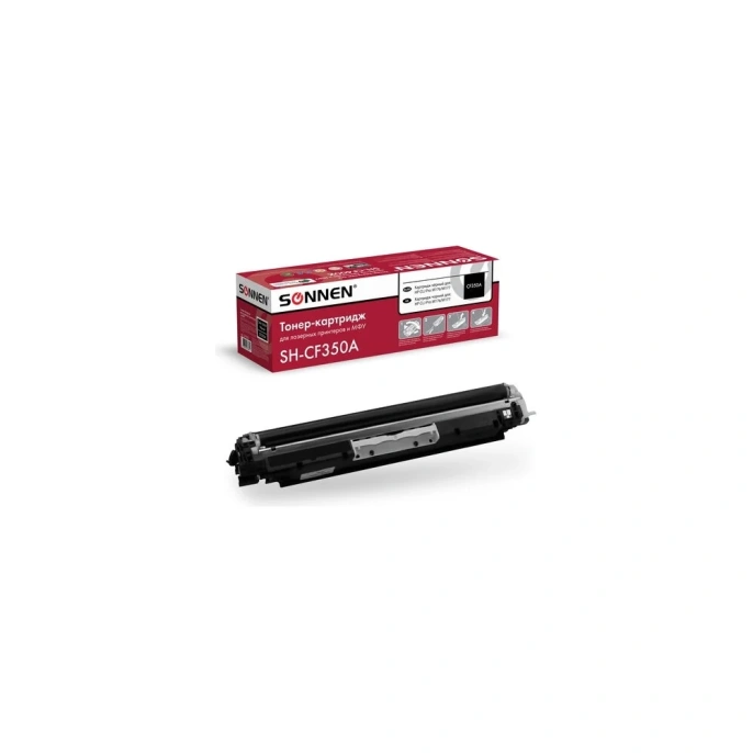Лазерный картридж SONNEN SH-CF350A для HP СLJ Pro M176/M177, высшее качество, черный, 1300 страниц 363950