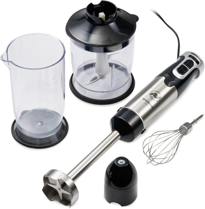 Блендер погружной Hyundai HYB-H3935 1200Вт черный/серебристый