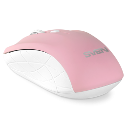 Беспроводная мышь SVEN RX-230W розовая 2,4 GHz, 3+1кл., 800-1600DPI, Soft Touch, блистер SV-017842
