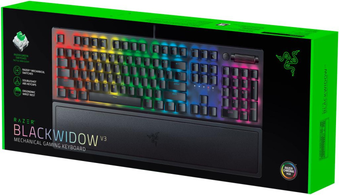 Игровая клавиатура Razer BlackWidow V3 Green Switch / Razer BlackWidow V3 Green Switch - Russian Layout