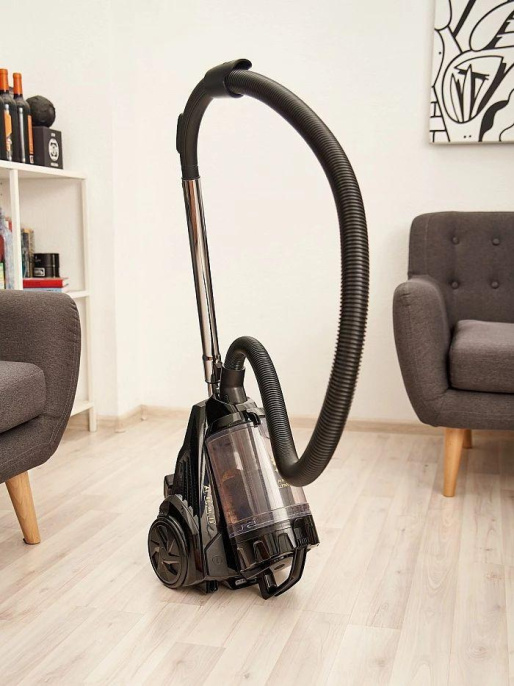 Пылесос Scarlett Золотая коллекция SC-VC80C307, 2200Вт, черный/черный