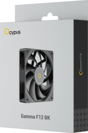 Вентилятор для корпуса Ocypus Gamma F12 BK Gamma-F12-BK1NN00X-GL размер вентилятора: 120х120х25мм, гидродинамический подшипник, 1300об/мин, 44.55CFM, 24.5dB A , 157г
